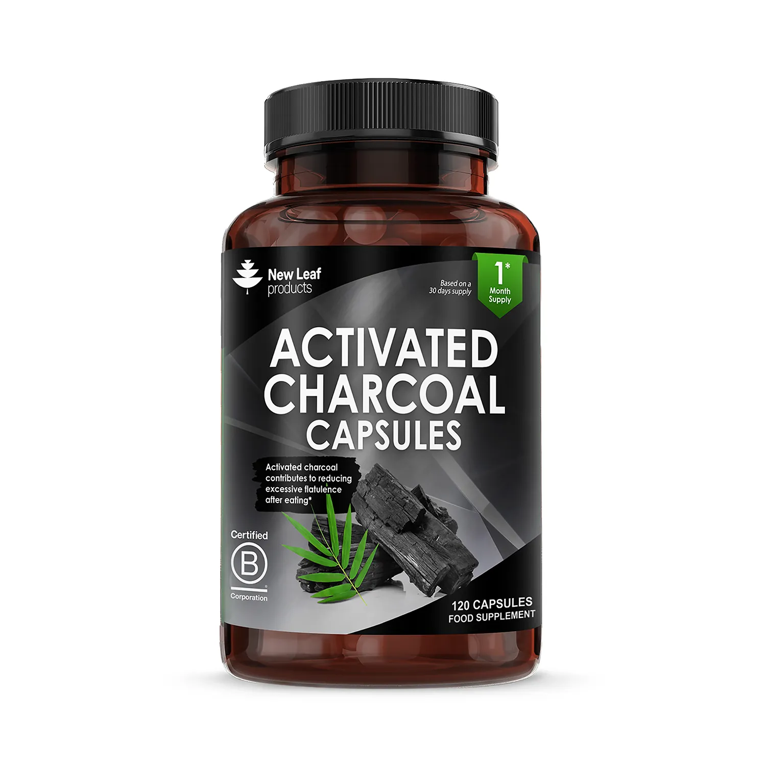Activated Charcoal Capsules 120 capsules
