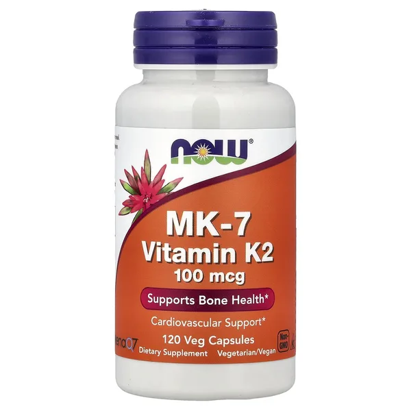 MK-7 Vitamin K-2, 100 mcg, 120 Veg Capsules