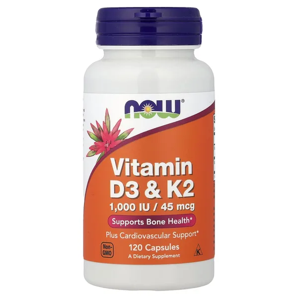 Vitamin D3 & K2, 120 Capsules