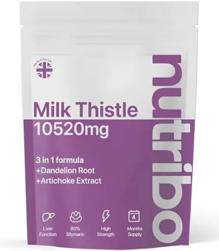 Milk Thistle High Strength 10,520mg with Dandelion Root and Artichoke