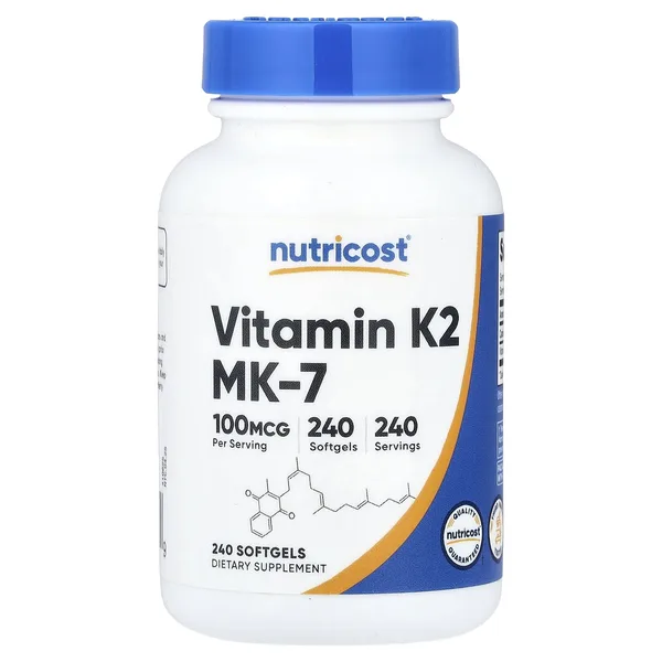 Vitamin K2 MK-7, 100 mcg, 240 Capsules