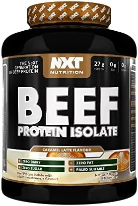 NXT Nutrition Beef Protein Isolate Powder - Protein Powder High in Natural Amino Acids - Paleo, Keto Friendly - Dairy and Gluten Free
