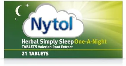 Nytol Herbal Simply Sleep One A Night Tablets - Herbal Remedy with Natural Active Ingredients Used to aid Sleep - 21 Count