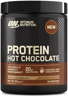 Optimum Nutrition Hot Chocolate Powder, Chocolate Hazelnut, 350g, 10 Servings