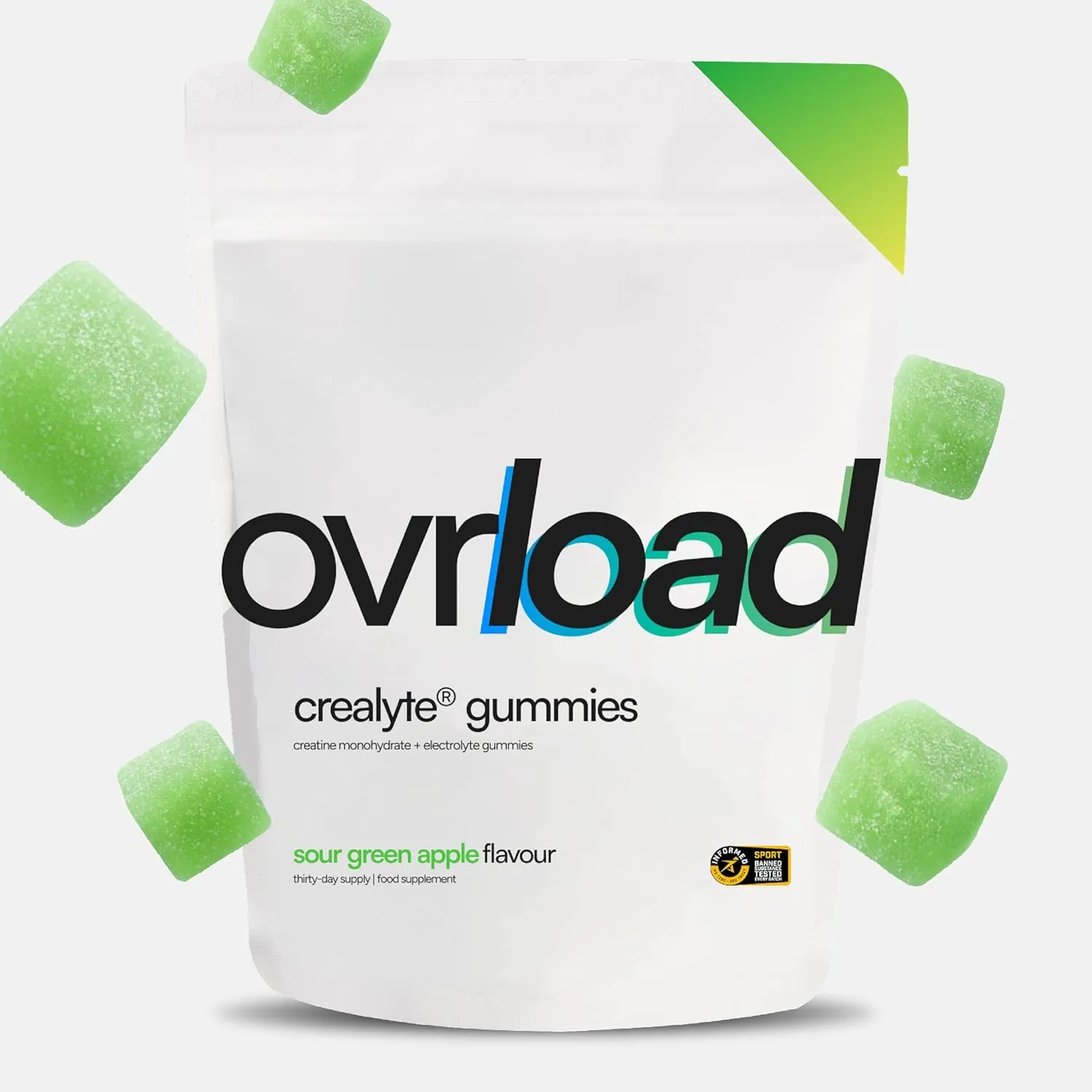 Ovrload Crealyte Creatine Gummies 90 Count