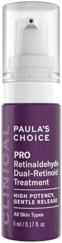 Paula's Choice CLINICAL Pro Retinaldehyde Dual-Retinoid Treatment - Serum for Face - Anti-Ageing - Fights Breakouts - Promotes Clear Skin - with Retinal & Adapinoid - All Skin Types - 5 ml
