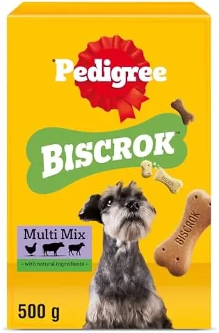 Pedigree Biscrok Multi Mix - Dog Treats - Bone-Shaped Biscuits - 500 g