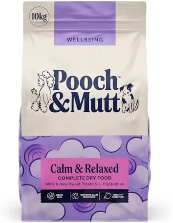 Pooch & Mutt - Calm & Relaxed, Complete Grain Free Dry Dog Food, Turkey and Sweet Potato, 10kg