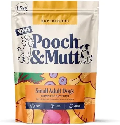 Complete Small Dry Dog Food (Grain Free), Superfood Blend, 1.5kg