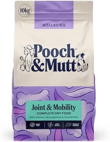 Joint Care Complete Dry Dog Food Grain Free (Regular Sized Kibble), for Mobility Support and Joint Aid, Salmon and Sweet Potato, 10kg