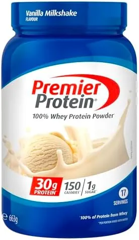 Whey 100 Percent Protein Powder - Vanilla Milkshake - 663g