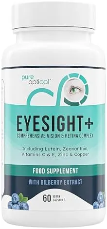Eyesight Plus AREDS2 Eye Supplement - Eye Health Capsules with Lutein, Zeaxanthin & Bilberry (60-Day Supply)