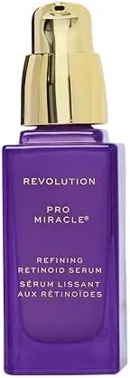 Revolution Pro Miracle Retinoid Refining Face Serum, Anti-Ageing Retinoid Complex with Niacinamide & Hyaluronic Acid, Vegan & Cruelty Free, 30ml