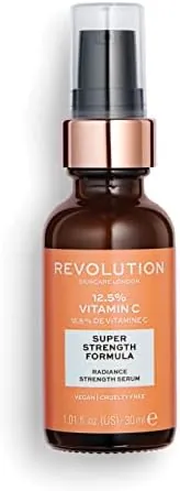 Revolution Skincare London, 12.5% Vitamin C Serum, Illuminates & Brightens Skin Tone, Improves Radiance, Fragrance Free, 30 ml