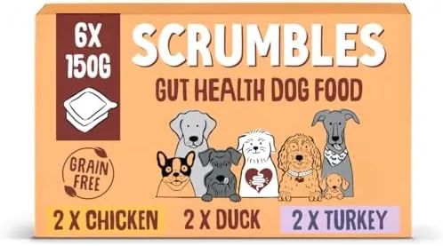 Scrumbles Natural Wet Dog Food Multipack, Grain Free, 6x 150g
