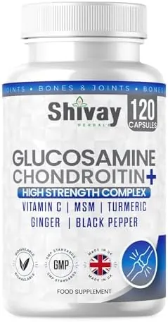 Glucosamine and Chondroitin High Strength Complex with Vitamin C, MSM, Turmeric, Ginger, Black Pepper