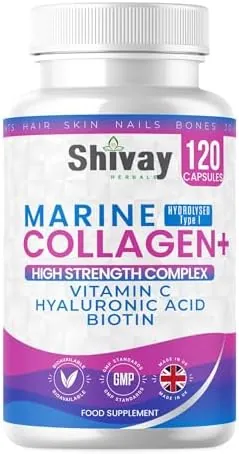 Marine Collagen Complex with Vitamin C, Hyaluronic Acid, Biotin