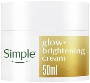 Simple Glow+ Facial Moisturiser Brightening boosts radiance and hydration with vitamin C+ glutathione 50 ml
