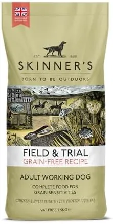 Skinner's Field & Trial Complete Dry Grain Free Adult Dog Food Chicken and Sweet Potato, 2.5 kg