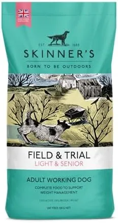 Skinner’s Field & Trial Light & Senior – Complete Dry Dog Food, Ideal for Older, Overweight or Less Active Dogs, 15kg