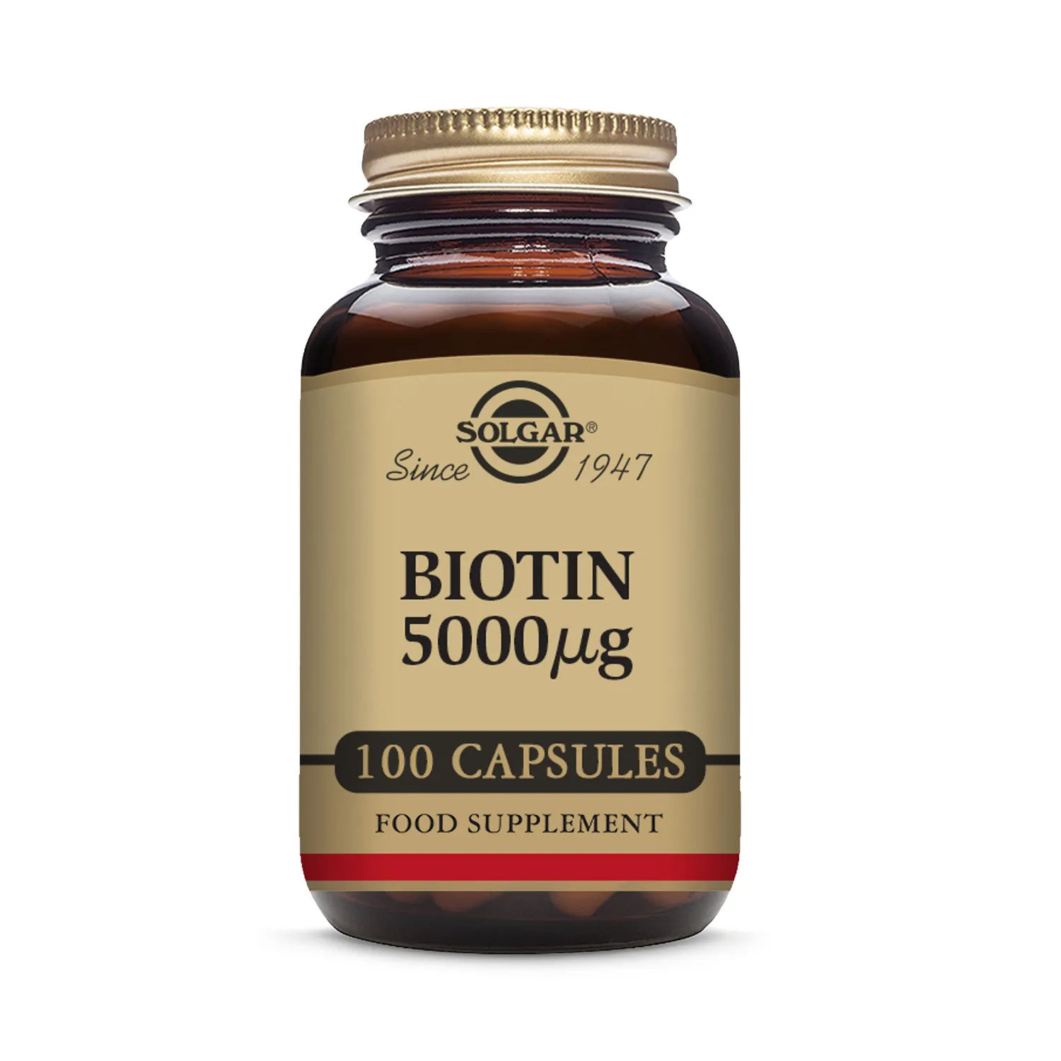 Biotin 5000µg 100 Vegi Capsules
