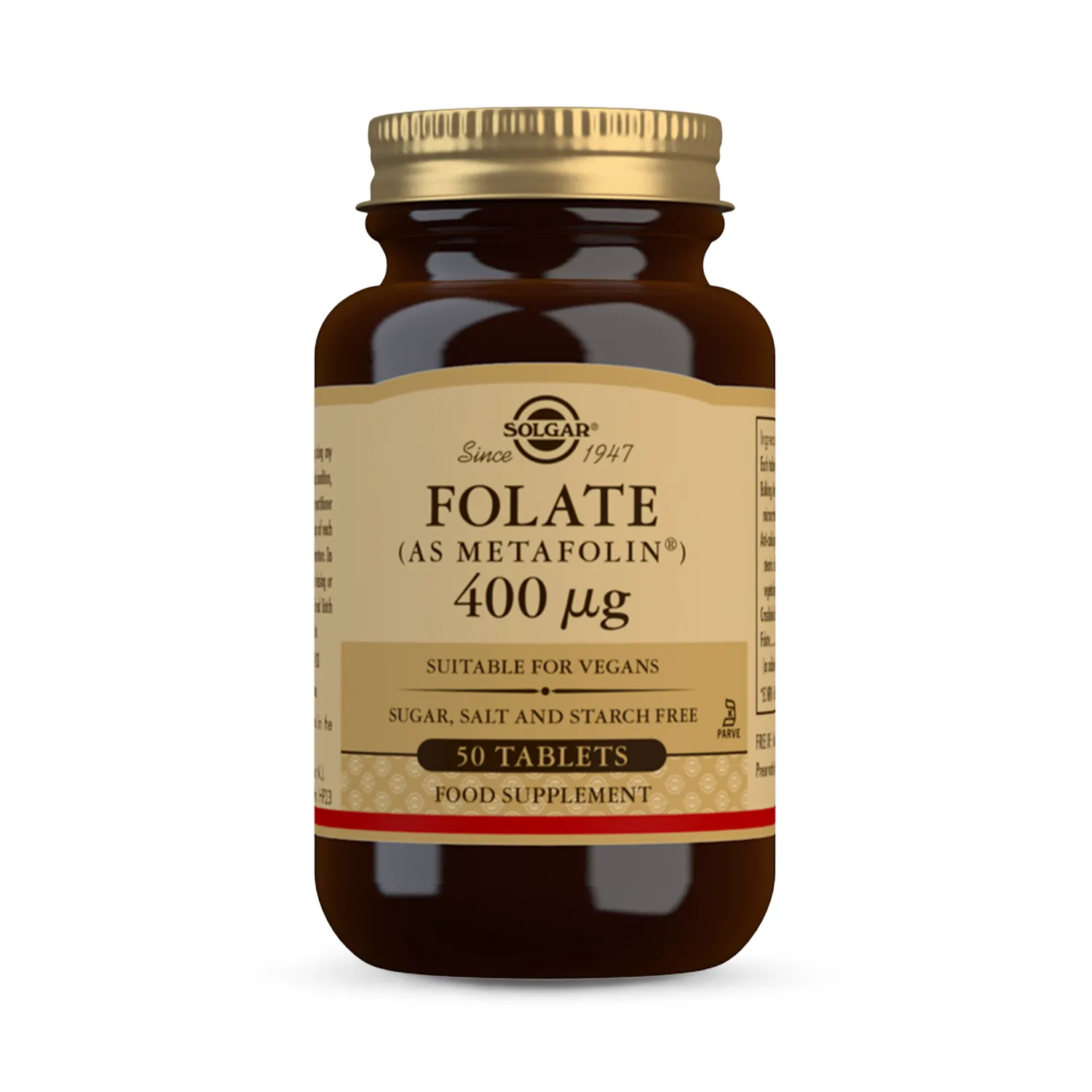 Folate (As Metafolin®) 400µg 50 Tablets