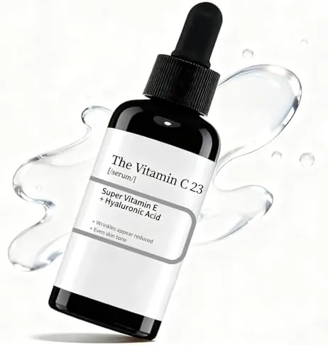 Pure Vitamin C 23% Serum, Vitamin C Serum For Face, Hydrating & Brightening S-erum, Anti Aging S-erum For Women, Fine Lines, Uneven Skin Tone & Dull Skin, Hyperpigmentation Treatment, Korean Skincare