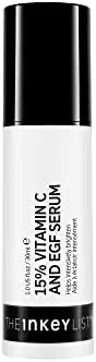 The INKEY List 15% Vitamin C and EGF Serum Helps to Intensively Brighten All Skin Types 30ml