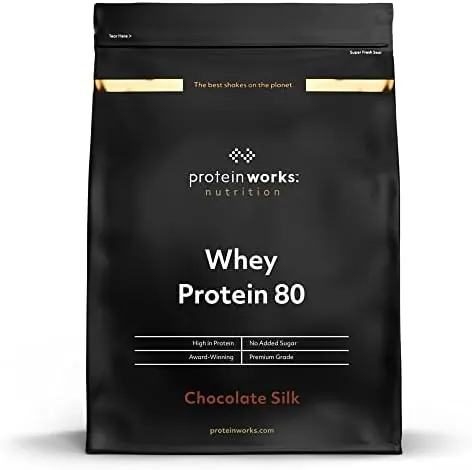 Protein Works - Whey Protein 80 (Concentrate), Low Calorie Protein Shake, Whey Protein Shake, 33 Shakes, Chocolate Silk, 1kg