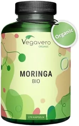 Vegavero Organic Moringa Oleifera Capsules 1800 mg