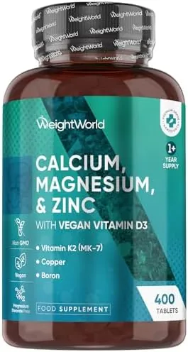WeightWorld Calcium, Magnesium, Zinc and Vitamin D Supplement