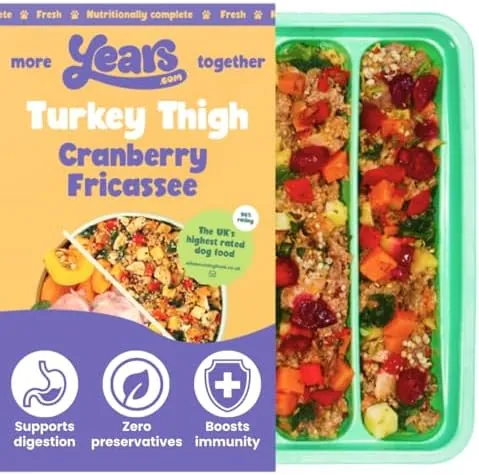 YEARS Vet Certified Turkey Thigh Fresh Dog Food